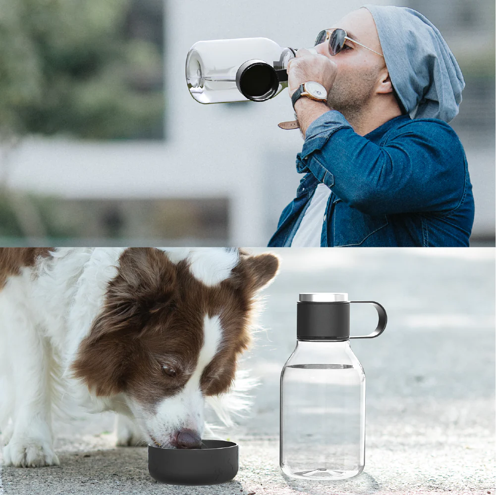 Asobu Tritan Water Bottle with Dog Bowl