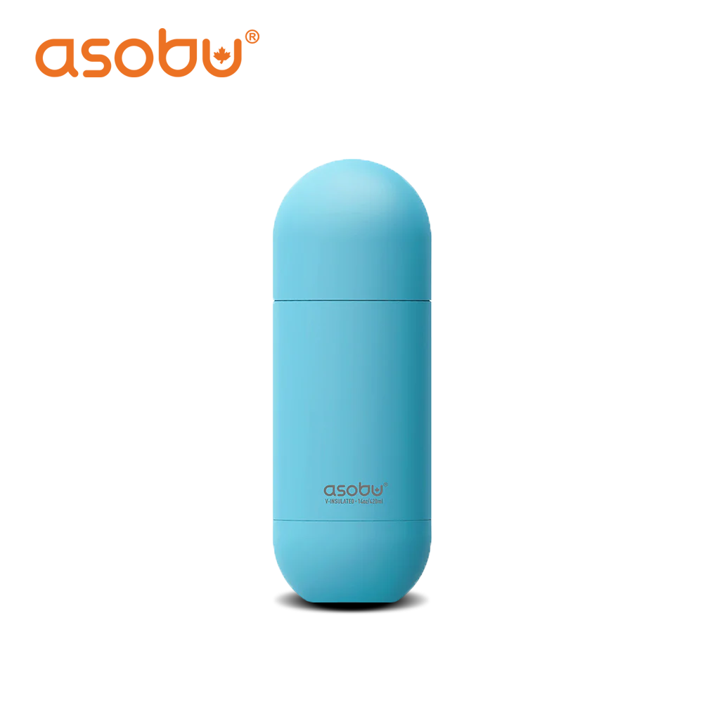 Asobu Stainless Steel Double Insulated Orb Water Bottle 420ML (Puramic Option Available)