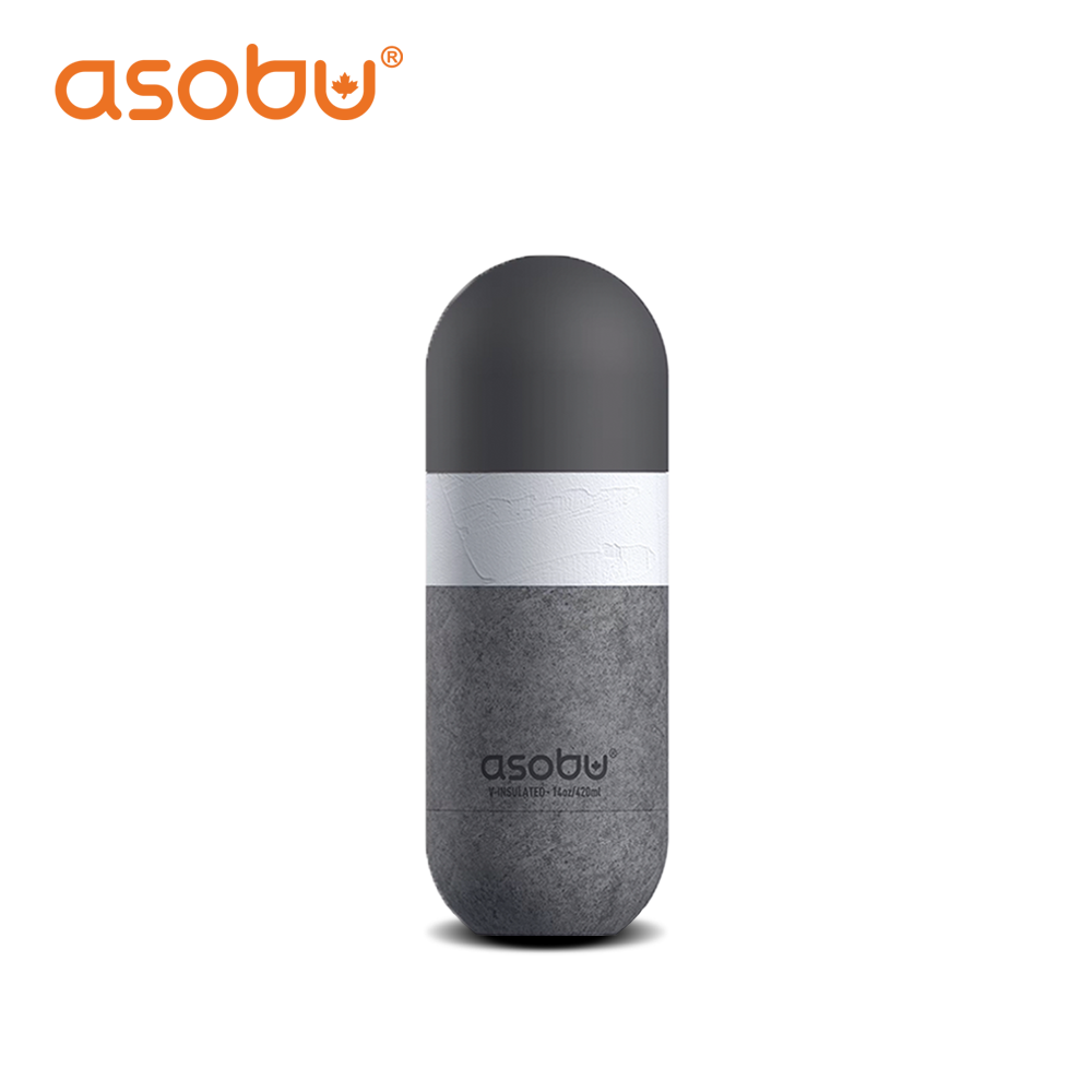 Asobu Stainless Steel Double Insulated Orb Water Bottle 420ML (Puramic Option Available)